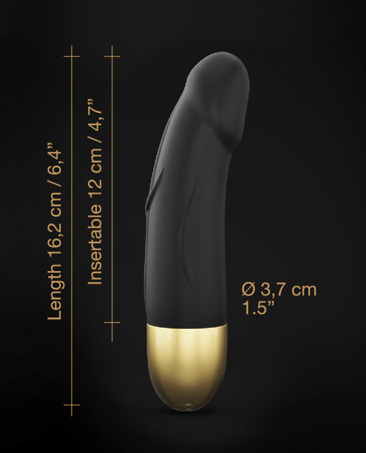 Dorcel Real Vibrazione S Vibratore Ricaricabile 6" 2.0 - Oro