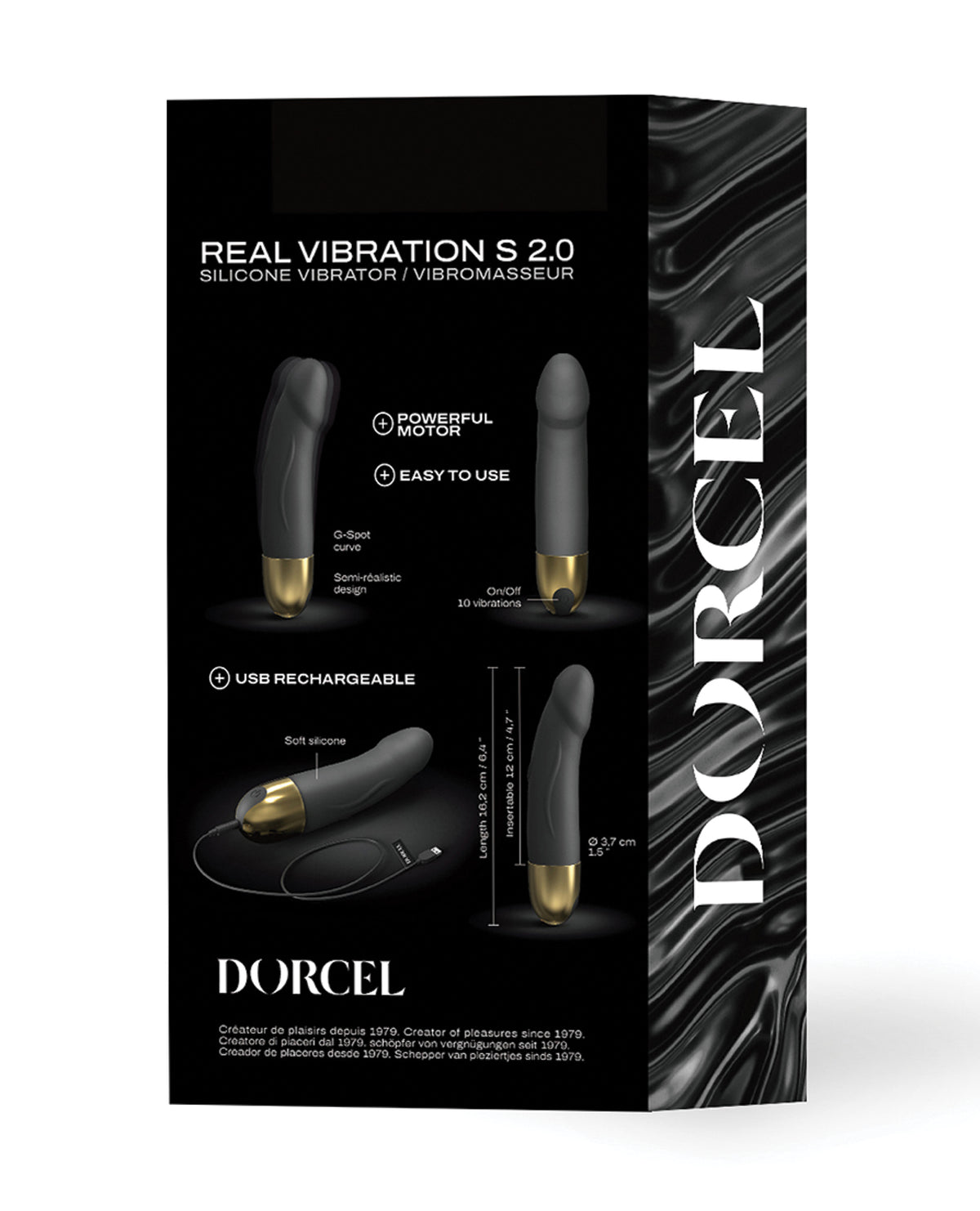 Dorcel Real Vibrazione S Vibratore Ricaricabile 6" 2.0 - Oro