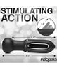Cargue la imagen en el visor de la galería, Inmi Bum Flick Flicking &amp; Vibrating Silicone Butt Plug w/Remote - Black
