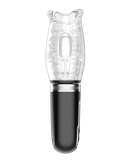 Thrusting Rotating Vibrating Oral Sex Masturbator Black
