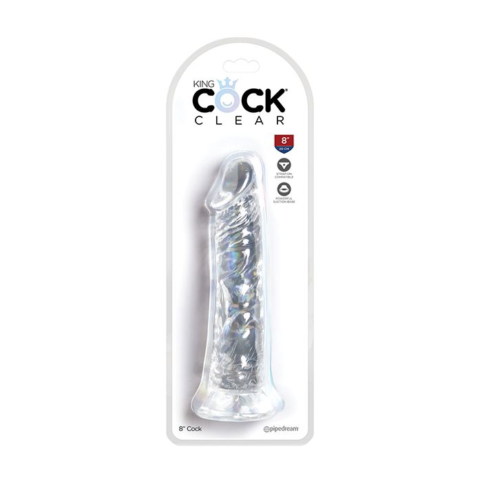 King Cock Clear 8" Cock