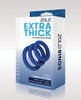 Load image into Gallery viewer, ZOLO Extra Thick Silicone Cock Rings - Blue Pack of 3
