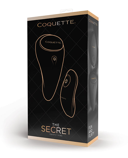 Coquette Il Vibratore Segreto per Mutandine - Nero/Oro Rosa
