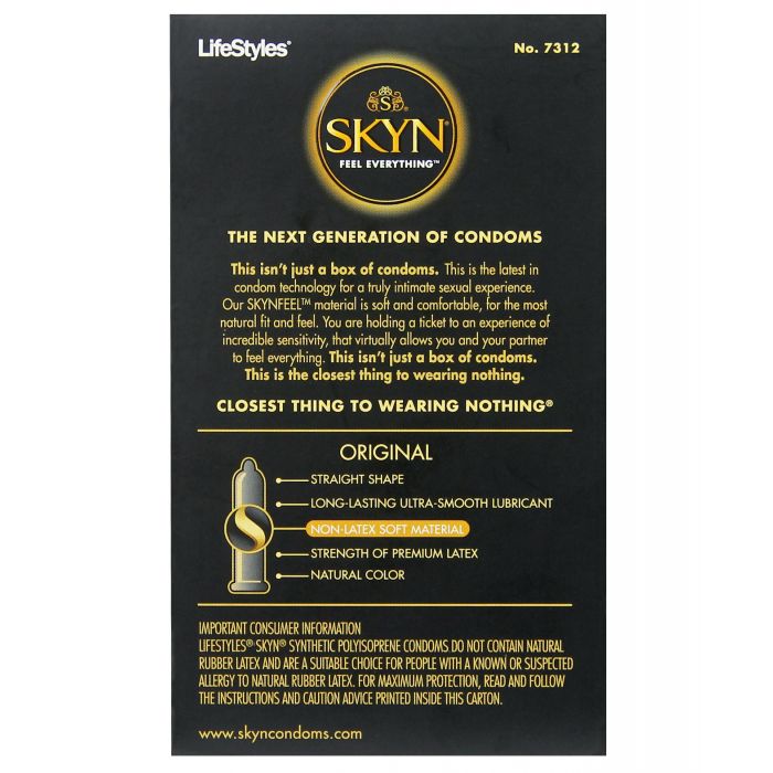 Lifestyles SKYN Preservativi Originali - Confezione da 12
