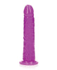 Load image into Gallery viewer, Shots RealRock 9" Slim Dildo Glow in the Dark - Neon Purple
