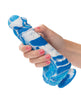 Load image into Gallery viewer, Twisted Love Twisted Silicone Dong - Blue
