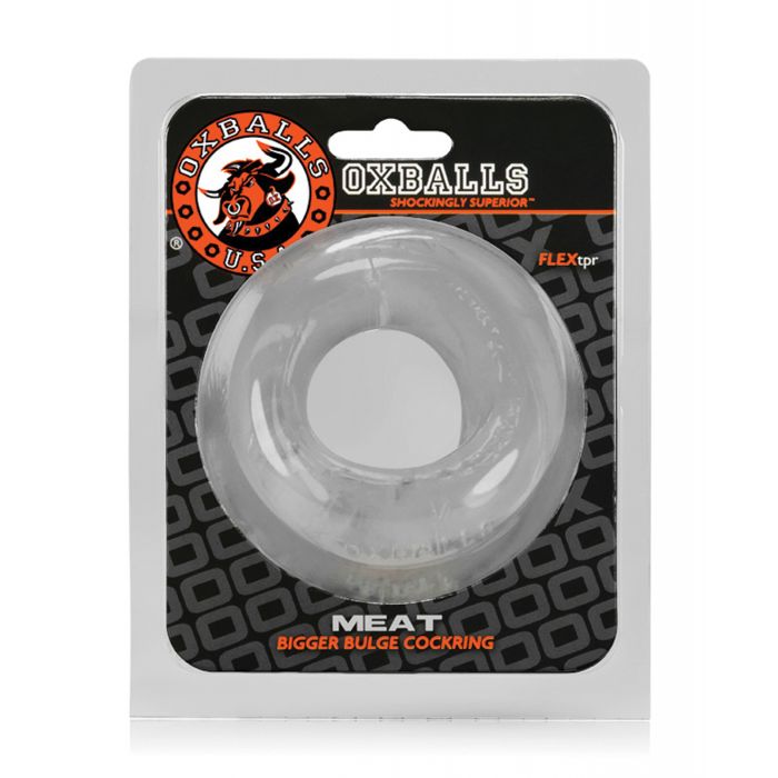 Oxballs Meat Padded Cock Ring - Clear