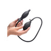 Load image into Gallery viewer, Master Series Dark Inflator Inflatable Silicone Anal Plug - Black

