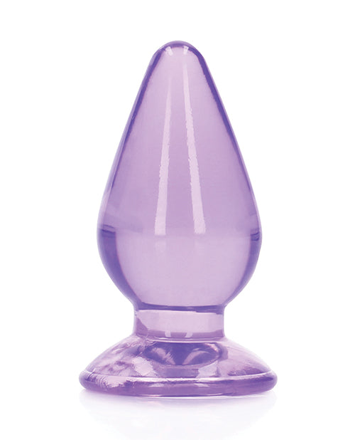 Load image into Gallery viewer, Shots RealRock Crystal Clear 4.5&quot; Anal Plug - Purple
