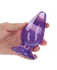 Load image into Gallery viewer, Shots RealRock Crystal Clear 4.5&quot; Anal Plug - Purple

