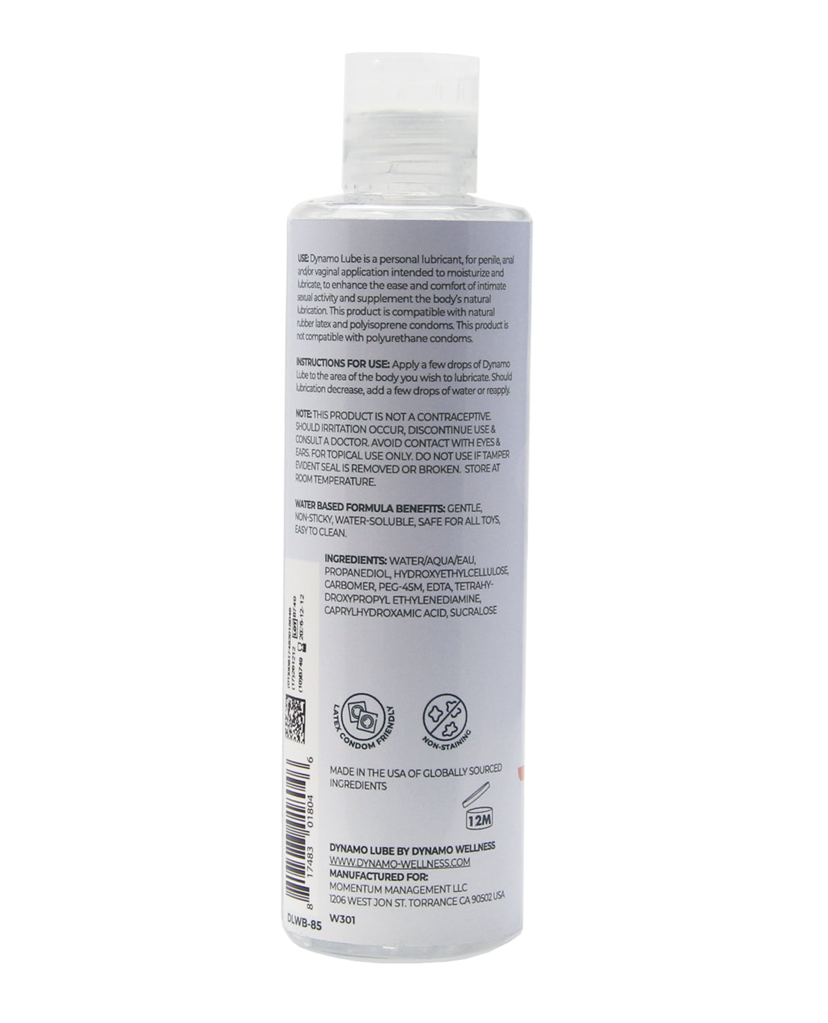 Dynamo Lube Water-based Formula - 8.5 oz