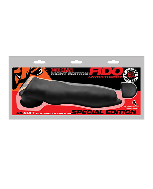 Oxballs Fido Velvet-Smooth Beast Cocksheath - Special Edition Night