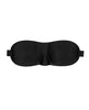 Load image into Gallery viewer, Shots Ouch Black &amp; White Satin Curvy Eye Mask w/Elastic Straps - Black
