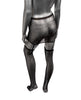 Afbeelding laden in Galerijviewer, Radiance One Piece Garter Skirt w/Thigh Highs - Black Plus Size
