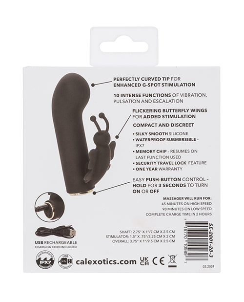 Raven Butterfly G-Spot Vibrator - Black