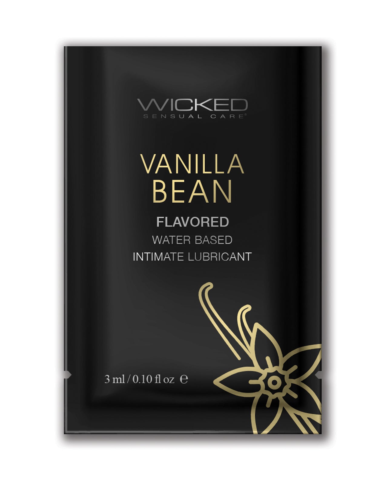 Wicked Aqua Vanilla Bean Waterbased Lubricant 0.1 Oz