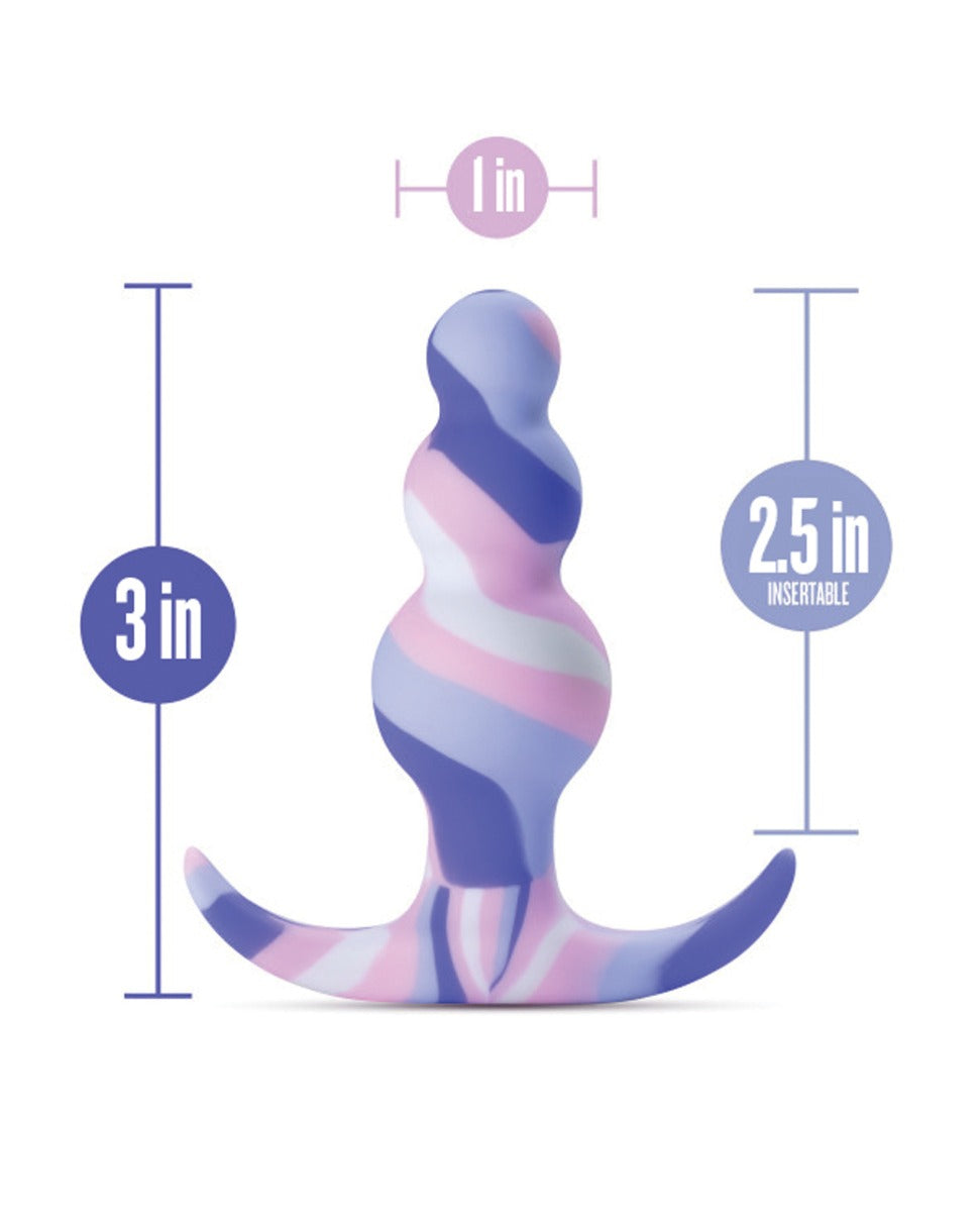 Blush Avant Twilight Silicone Butt Plug Blue Ultra Smooth Plush Design