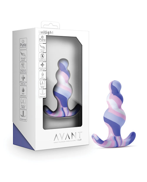 Blush Avant Twilight Silicone Butt Plug Blue Ultra Smooth Plush Design