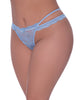Carica l'immagine nel visualizzatore Galleria, Ooh La Lace Cross Strap Split Crotch Tanga Panty Periwinkle QN
