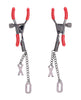 Load image into Gallery viewer, Sex &amp; Mischief Ex's &amp; Oh's Nipple Clamps - Red/Black
