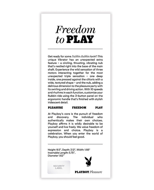 Playboy Pleasures Nubbin Rubbin - Lilac