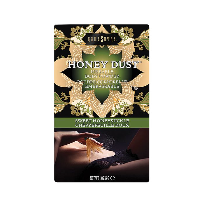 Kama Sutra Honey Dust 1 Ounce Sweet Honeysuckle Kissable Body Powder