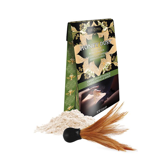 Kama Sutra Honey Dust 1 Ounce Sweet Honeysuckle Kissable Body Powder