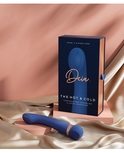 Deia Hot and Cold Heating and Cooling Vibrator Navy For Temperature Play