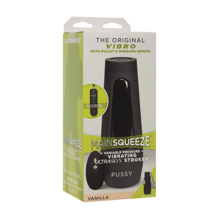 Main Squeeze Original Vibro Pussy - Vanilla