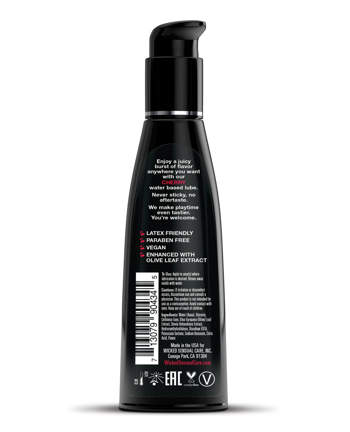 Wicked Sensual Care Aqua Lubrykant na bazie wody - 4 oz Wiśnia