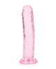 Load image into Gallery viewer, Shots RealRock Crystal Clear 6" Straight Dildo w/Suction Cup - Pink
