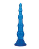 Load image into Gallery viewer, Blue Line C &amp; B 6.75" Anal Beads w/Suction Base - Jelly Blue
