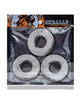 Cargue la imagen en el visor de la galería, Oxballs Fat Willy 3 Pack Jumbo Cock Rings - Clear
