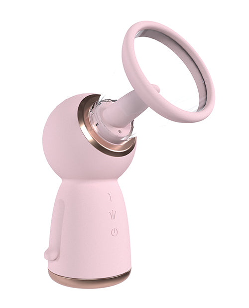 Load image into Gallery viewer, Shots Pumped Exquisite Rechargeable Vulva &amp; Breast Pump - Pink
