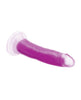 Load image into Gallery viewer, Curve Toys Lollicock 7" Glow In The Dark Silicone Dildo - Purple
