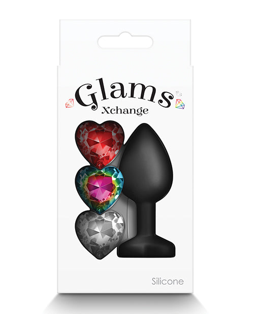 Glams Xchange Coração de Pedra Preciosa - Pequeno