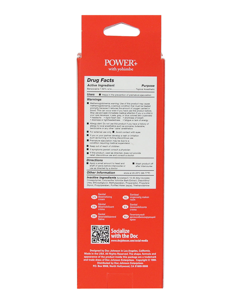 Cargue la imagen en el visor de la galería, Power Plus Cream 7.5 Percent Benzocaine Desensitizing Cream 2 Oz
