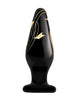 Load image into Gallery viewer, Secret Kisses 4.5" Handblown Wide Glass Plug - Black/Gold
