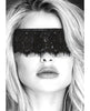 Load image into Gallery viewer, Shots Ouch Black &amp; White Lace Mask w/Elastic Straps - Black
