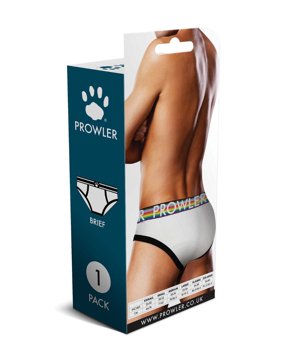Prowler Oversized Paw Brief - White/Multi SM