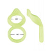 Cargue la imagen en el visor de la galería, Forto F-88 Double Ring Liquid Silicone Cock Ring - Glow in the Dark
