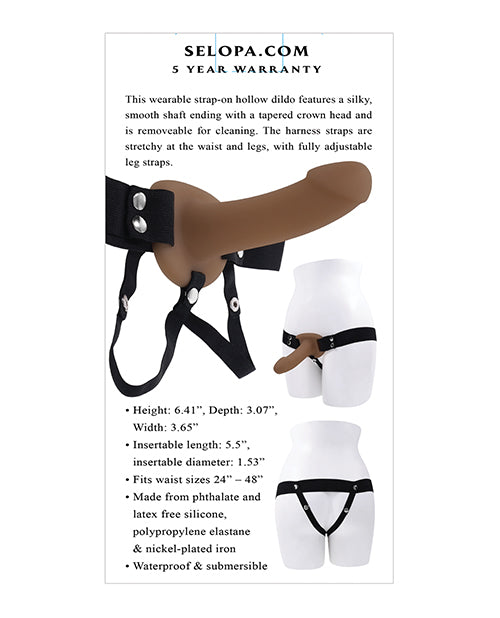 Selopa Our First Hollow Strap On - Dark