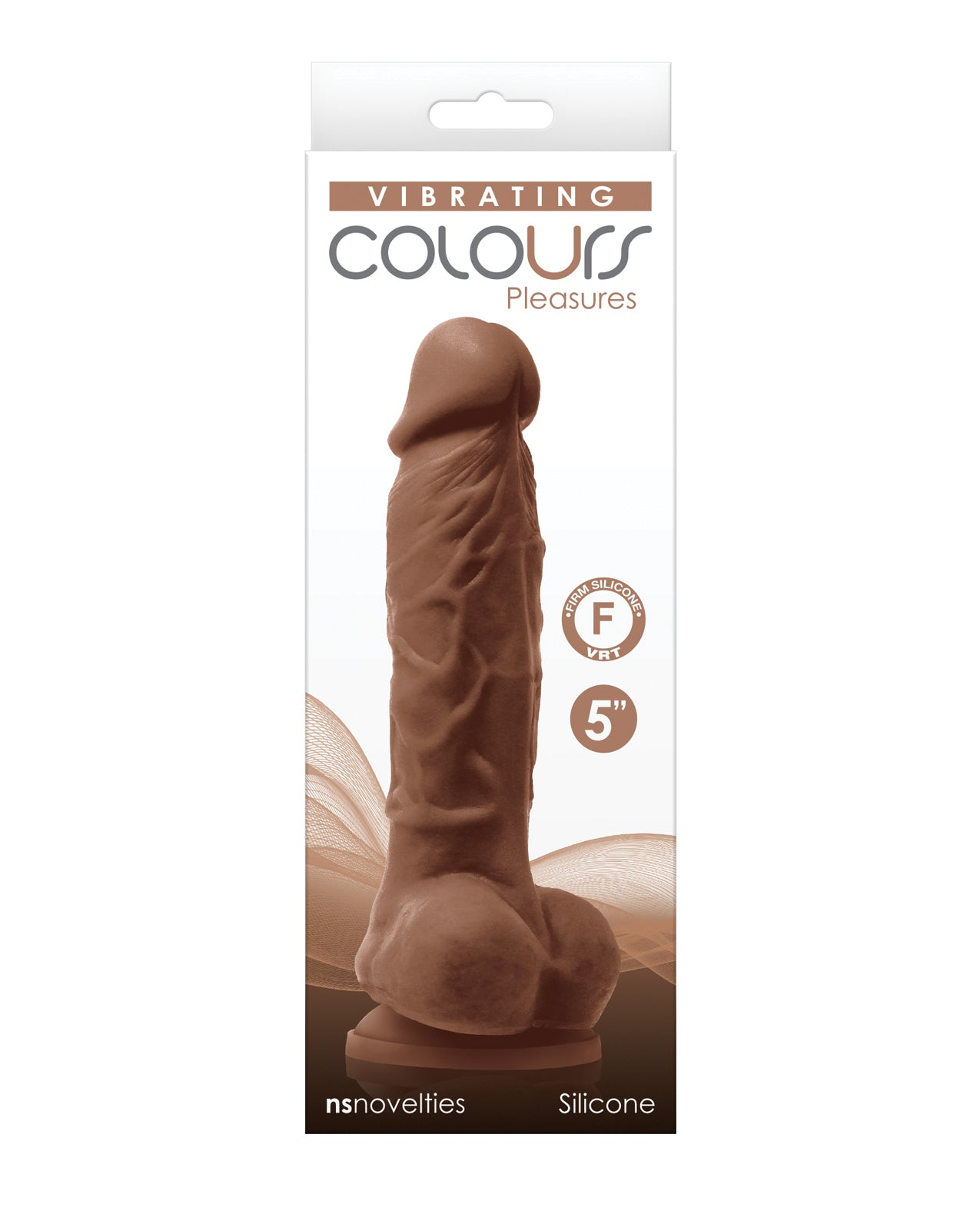 Colours Pleasures Dildo Vibrante da 5" - Marrone