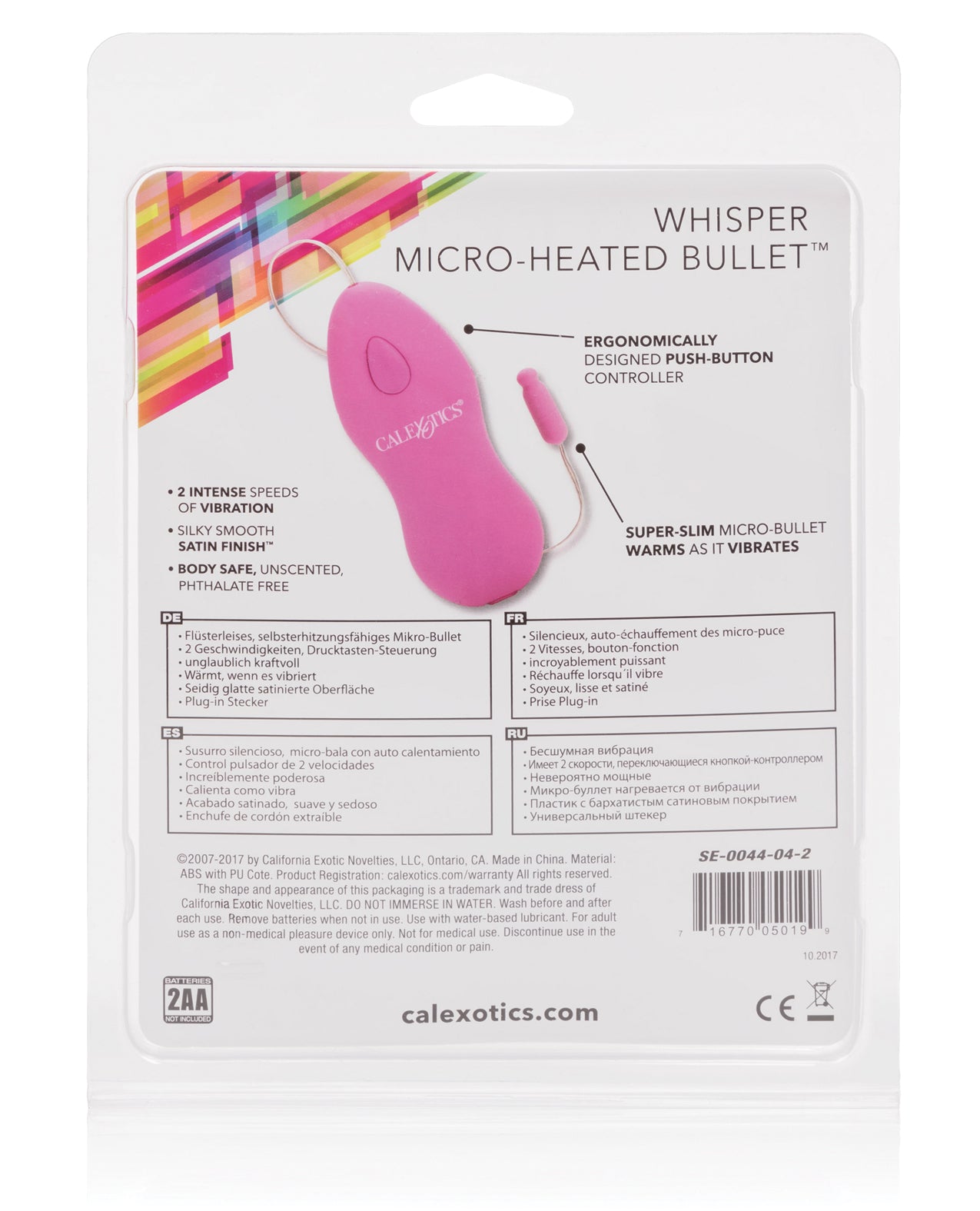 Whisper Micro Proiettile Riscaldato - Rosa