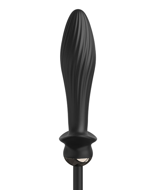 Anal Fantasy Elite Collection Auto Throb Inflatable Vibrating Plug - Black Anal Fantasy Elite Collection Auto Throb Inflatable Vibrating Plug - Black