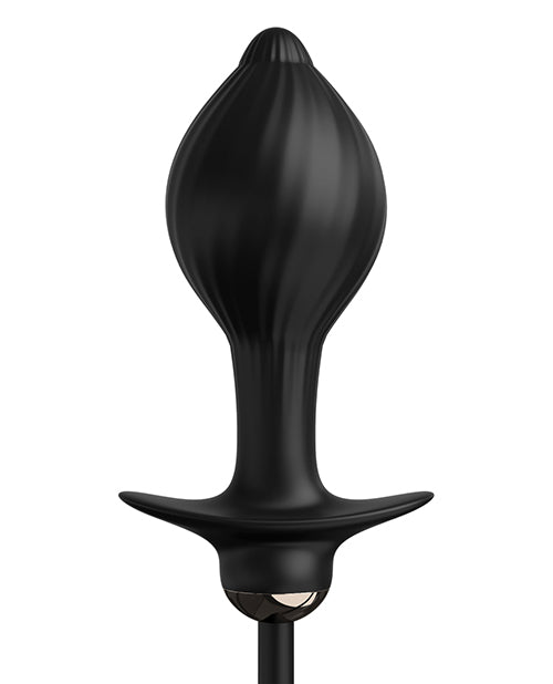 Anal Fantasy Elite Collection Auto Throb Inflatable Vibrating Plug - Black Anal Fantasy Elite Collection Auto Throb Inflatable Vibrating Plug - Black