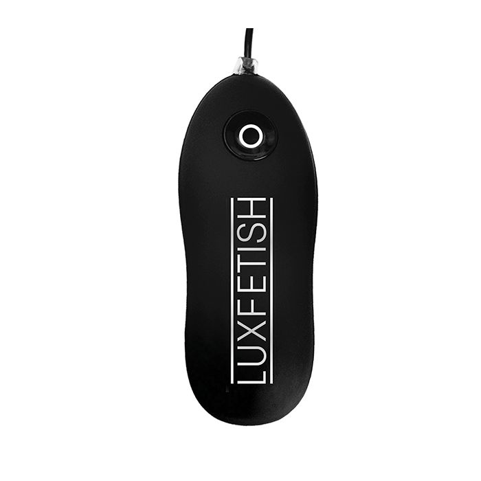 Lux Fetish 4" Inflatable Vibrating Butt Plug w/Suction Base - Black