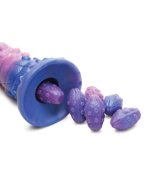 Creature Cocks Tenta-Queen Ovipositor Silicone Dildo w/Eggs - Multi Color Creature Cocks Tenta-Queen Ovipositor Silicone Dildo w/Eggs - Multi Color