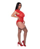 Carica l'immagine nel visualizzatore Galleria, Ooh La Lace Cap Sleeve Basque &amp; Tanga Panty Red QN
