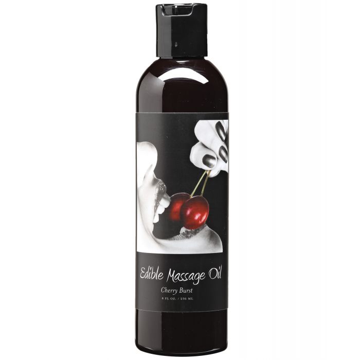 Aceite de masaje comestible Earthly Body - 8 oz Cereza